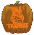 Jack-O-Lantern Badge -Takeshi