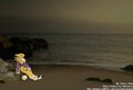 Sundown at the beach by Delion