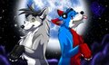 Two Foxes .:AT:. by WolfLady