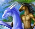 Jadoube and Blackdragon by Quillu