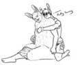 Cuddling Bunnies by lionsilverwolf