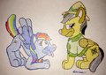 Rainbow Bark and Daring Dog