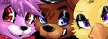 Five night at freddy stickers and button pin teaser