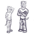 Titus and Apollo by Farras