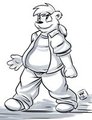 An original Roarey Raccoon pic of my fursona Bubba Burr