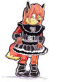 Ozzy black sissy outfit by Friar