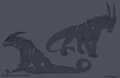 Grumpy Dragon Sketches by Sefeiren