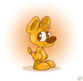 A smiling puppy