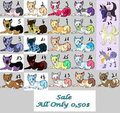 Sale Adoptables [10/24] by HalloweenTea
