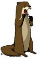 Flossing otter by PunkinPirate