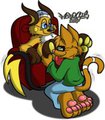 Nic Licking PichuPal's Paws