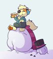 Nu sir snowman! This carrot is mine! :3c