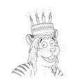 drawn by Kaoruishere - The cake can also be a hat!