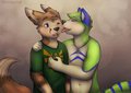 Cute lick  by Mytigertail