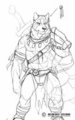 [KemoColiseum] Character Sketch - Husky by DudedleStudio