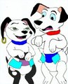Two-Tone and Lucky by Pink Diapers (colorized)