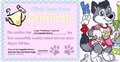 Diaper certificate