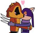 Wolfgang and Nightshade kissing