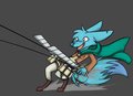 Attack on titan if foxy was in it by Foxymod