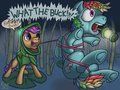 Frog Scootaloo Grabs Rainbow Dash's Attention