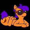 Lounging Horse. by Caitsith511