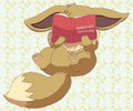 Cute Eevee Reading