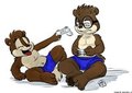 Gaming Munks - colored by Alvin