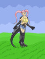 Lizard Girl Stuck