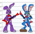 FNaF 2 - Bonnies 1 and 2 by MuneSol