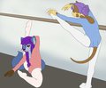 Warming up before class