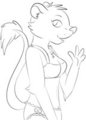 FREE TO COLOR : WAVING LIONESS