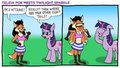 Teleia Fox meets Twilight Sparkle