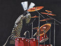 Zebra Plays The Drums