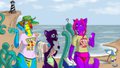 Leading Ladies, day at the beach.