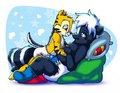 Lovey Dovey by TaviMunk by OzzieKitSkunk