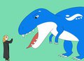 Backing Away From a Blue Rex