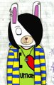 Emo bunny by purpleglitchycat