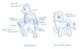 Diamond dog comic changes and two main character sketch