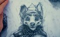 BID: Winter Furry Graphite Art by BeetleInABottle