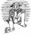 Sundance The Cowboy Husky2 INK by Craftyandy
