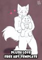 Plush Love (free art template)
