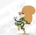 Commission: Sandy Cheeks - Ninja by monkeycheese