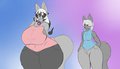 violet and kilala by Dexion