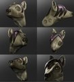 Hyena 3d portrait by HyenaSculpt