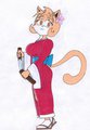 Asian Plug-in - Ms. Leonardo and Aeris by ShadowLegionnaire