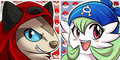Team Magma Linoone & Team Aqua Gardevoir