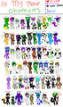 All my Characters by ComeToTheDarkeSide