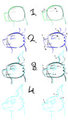 Guilmon Side Face tutorial