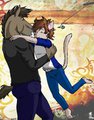 Cat pounce! - by Jaleo by yuu