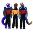 the three of us on the bridge of the U.S.S Confederation - IN COLOR 